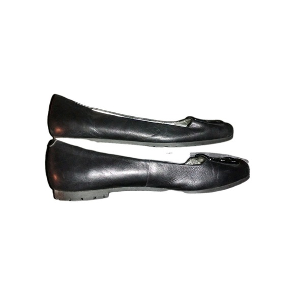 Calvin Klein Womens 10 Ballet Flats Shoes Black Princeton-like, Metal Emblem GUC - Picture 4 of 7